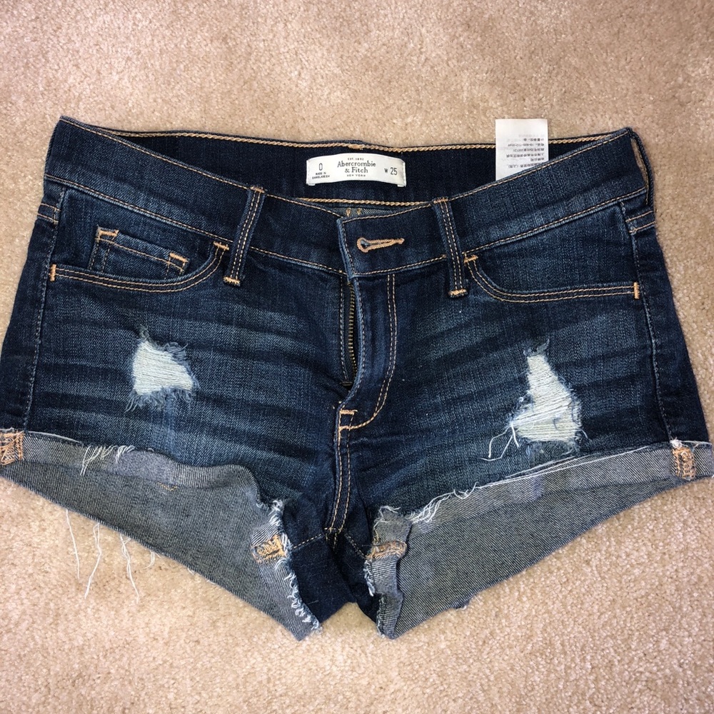 Dark wash jean shorts :)
